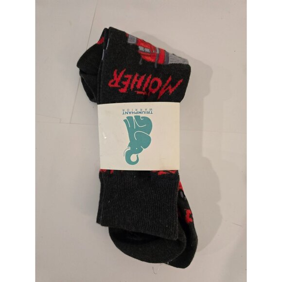 NWOT Triumpant Warrior "Mother Trucker"  Black Red Unisex Adult - Picture 1 of 8
